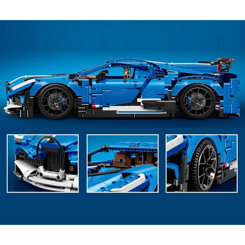 ブガッティ・シロン 1:8 スケールモデル 3642ピース　レゴ互換 ブガッティ・シロン 1:8 スケールモデル 3642ピース レゴ互換