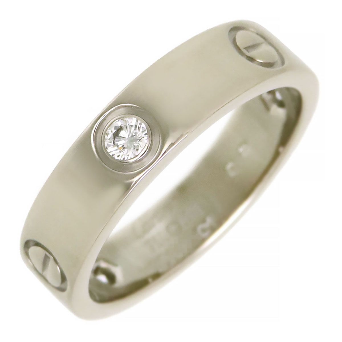 Cartierカルティエ ラブリング／ハーフダイヤ Cartier - カルティエ ラブ ハーフダイヤ リングの通販 by