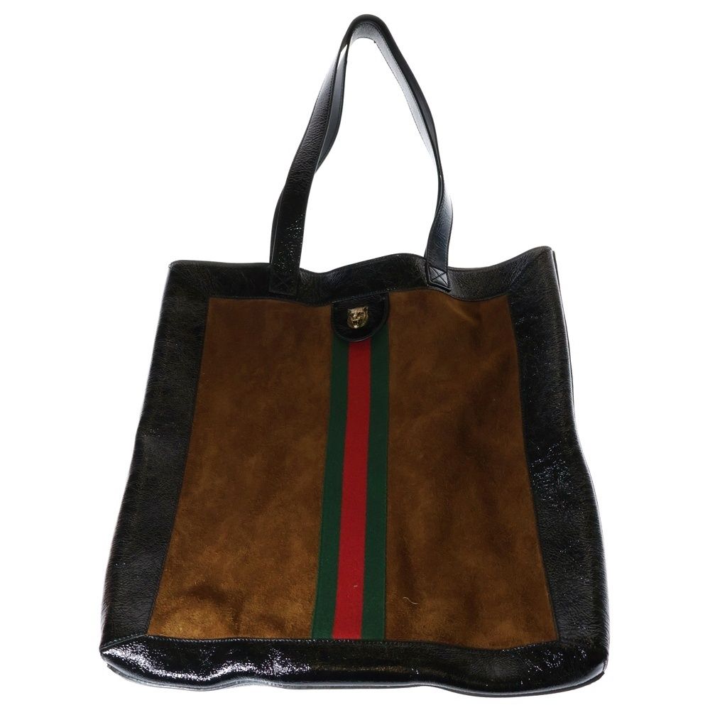 美品　GUCCI 黒 スエードレザー ハンドバッグ　持ち手は金具 希少 GUCCI 黒 スエードレザー ハンドバッグ 持ち手は金具