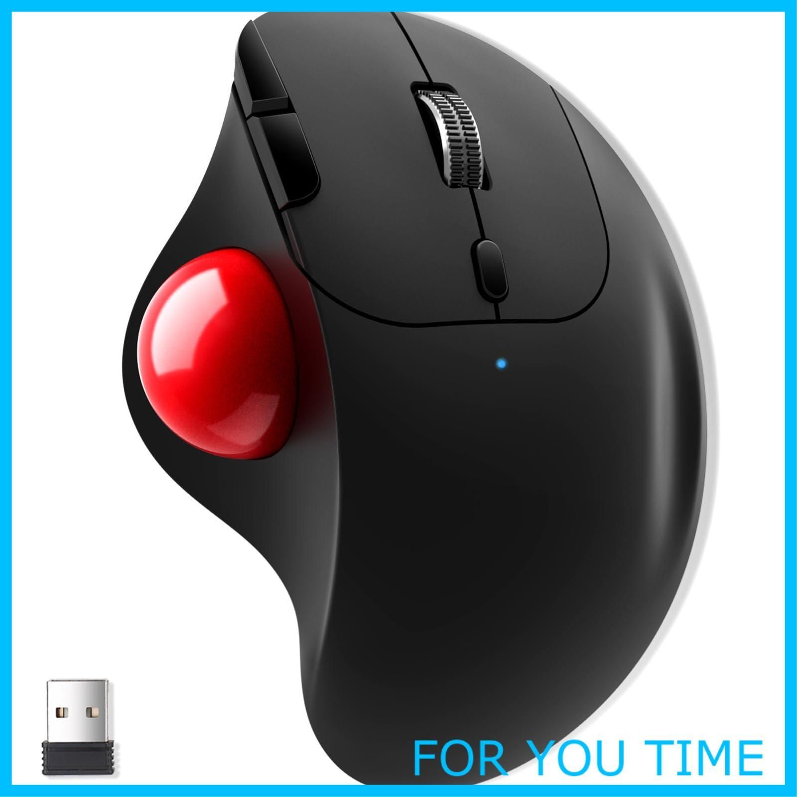 【数量限定】【2023年 トラックボール ワイヤレス Ewin マウス ボール 2.4GHz/Bluetoothに両対応 トラックボールマウス 親指 静音タイプ 高精度 2段階DPI切替 エルゴノミクス 3台同時接続 レシーバー