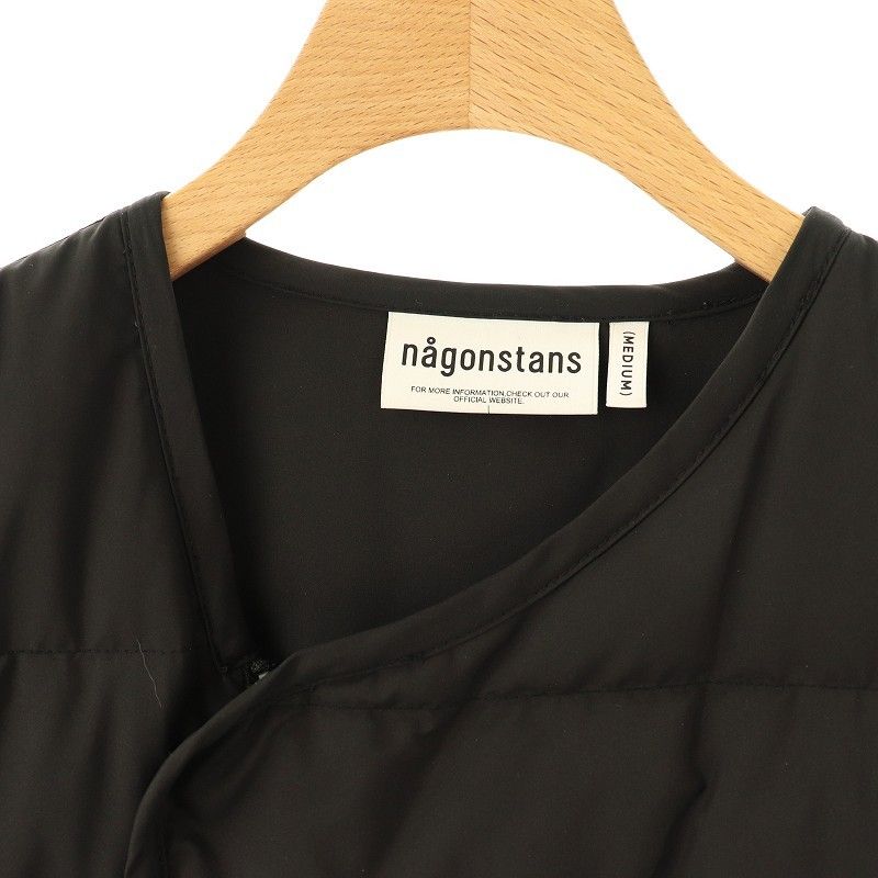 ナゴンスタンス nagonstans 23SS ダウンベスト アシンメトリー M