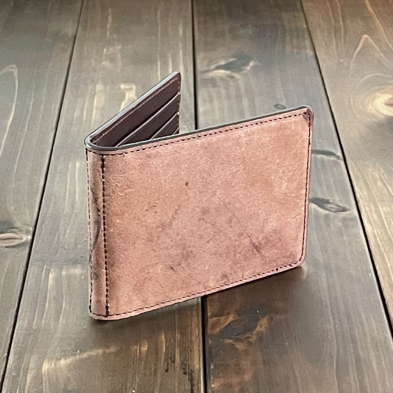 オーダー品　マネークリップ　ホーウィン　シェルコードバン Horweenシェルコードバンのシンプルなマネークリップ / atelier