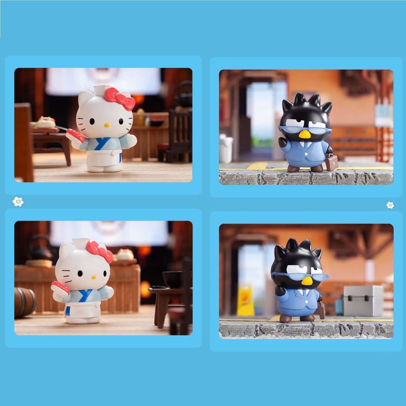 サンリオキャラクターズ フィギュア ハローキティ バットばつ丸