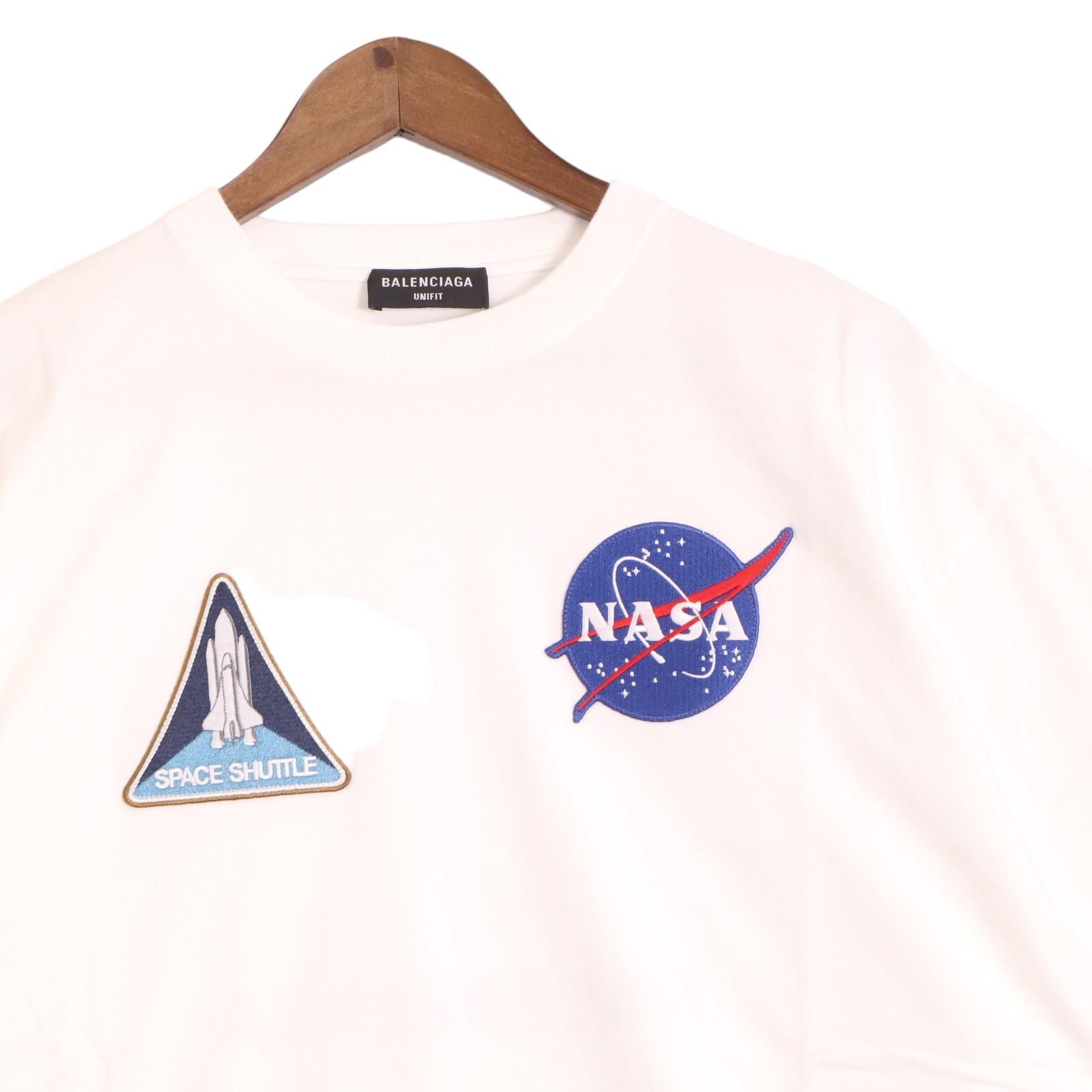 BALENCIAGA バレンシアガ ×NASA 20年 ホワイト 651795TKVD79040 スペース マルチパッチ Tシャツ S - メルカリ