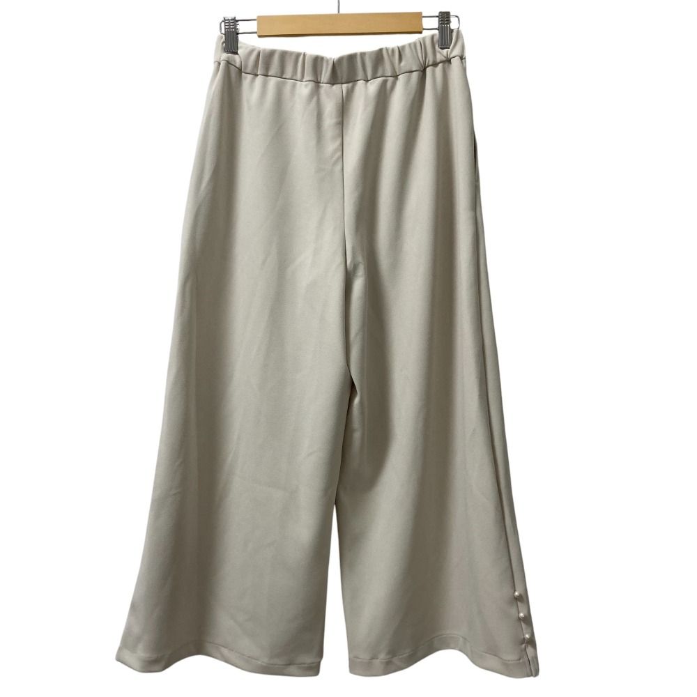 未使用 25SS INGEBORG インゲボルグ パールアクセントカットソーパンツ  