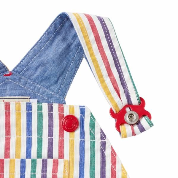 新品】ミキハウス mikihouse 6分丈 オーバーオール L(90-100cm