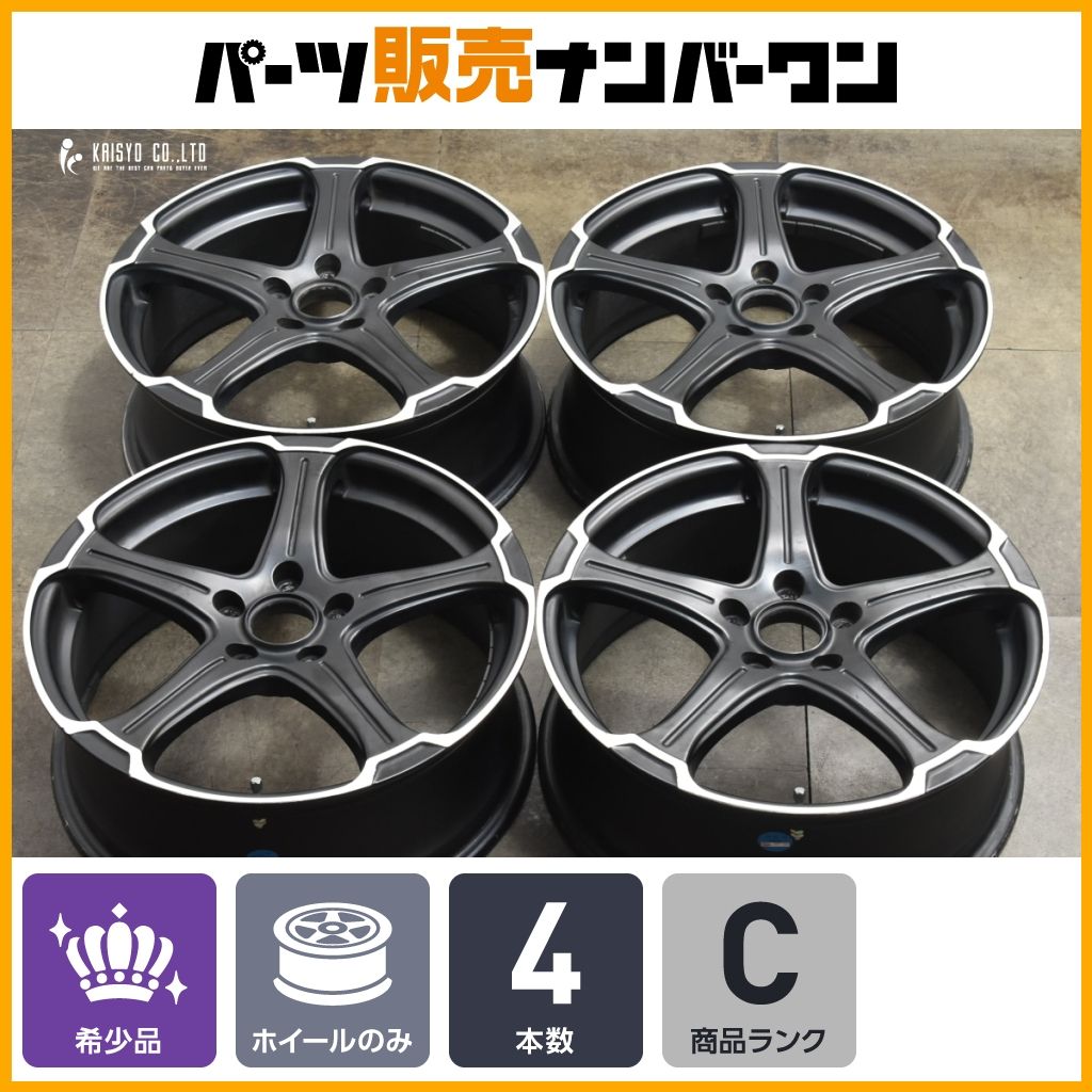 程度良好品 アルジェノン フェニーチェ TT-1 18in 7J 50 PCD114.3 4本セット ノア ヴォクシー エスティマ C-HR オデッセイ CX-3