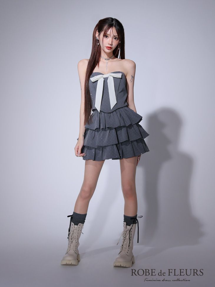 ROBEdeFLEURS ローブドフルールfm3769 FM3769GY2501 Sグレー fm3769 [FM3769-GY-2501]XSサイズあり【ROBE de FLEURS