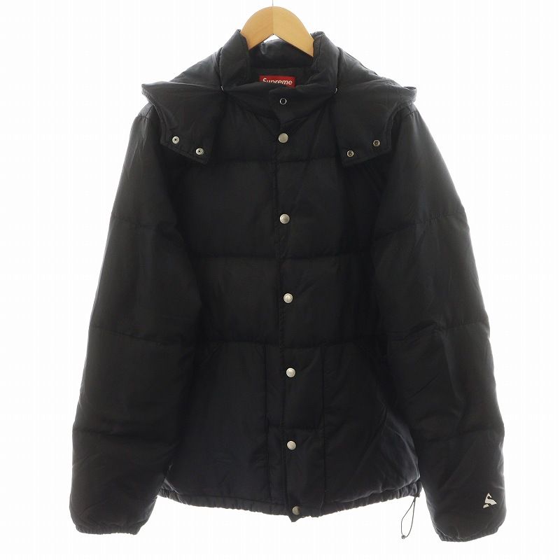 正規品　Supreme ブラック ナイロンジャケット　シュプリーム　レア　S シュプリーム SUPREME 09FW Puffy Jacket 中綿ジャケット フード