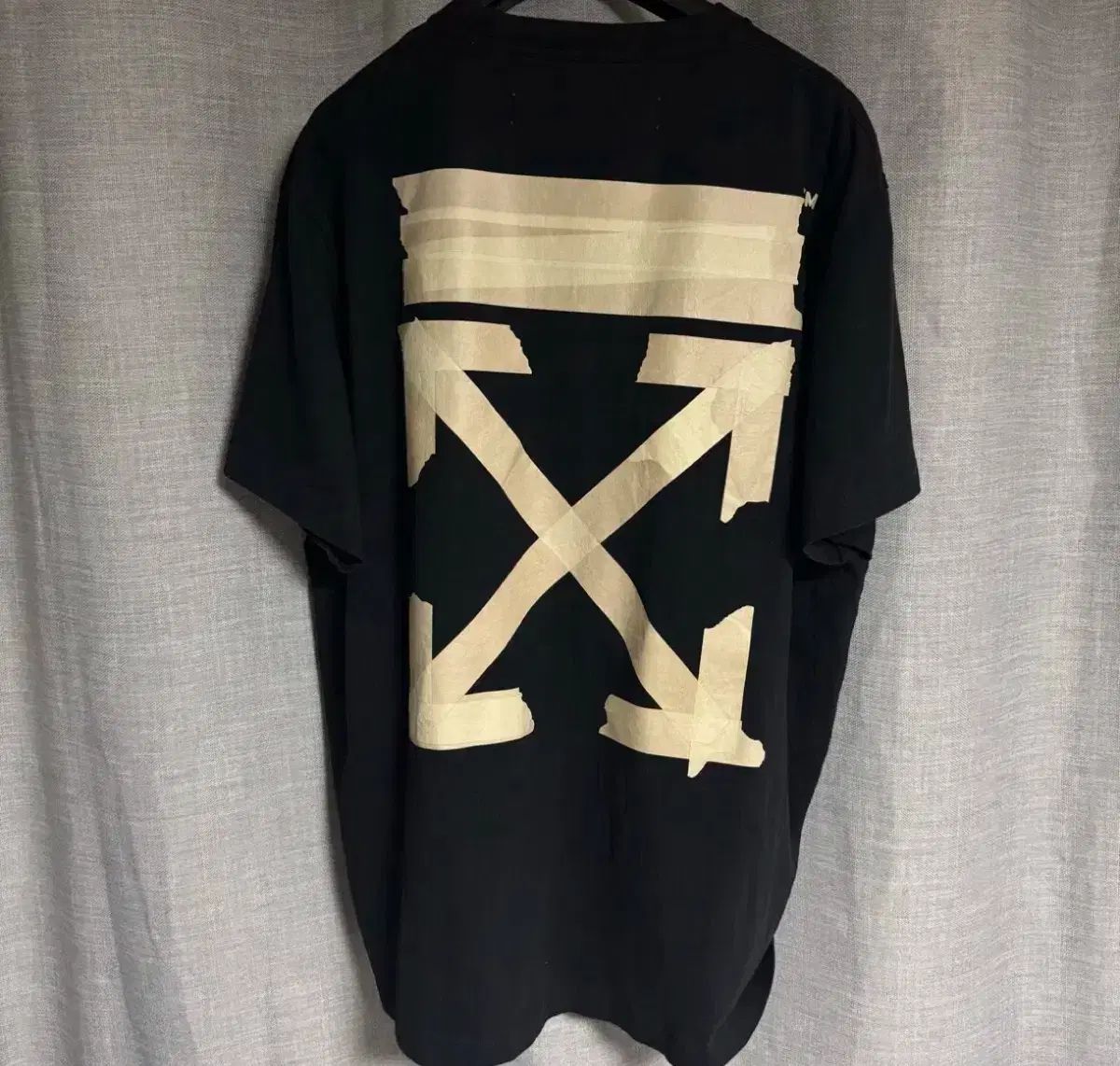 本物 Off-White オフホワイト テープ 半袖