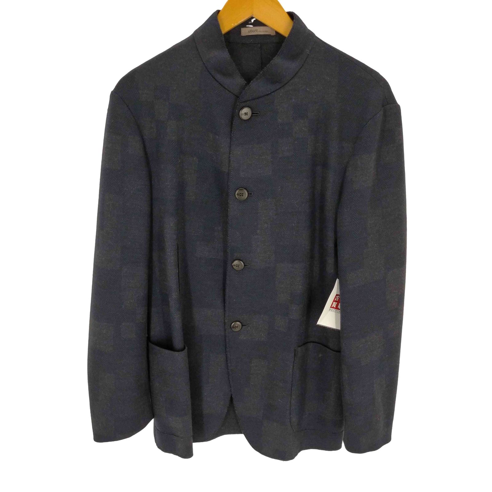 ARMANI COLLEZIONI アルマーニ ウール スタンドカラージャケット アルマーニコレツィオーニ ARMANI COLLEZIONI ウールスタンド