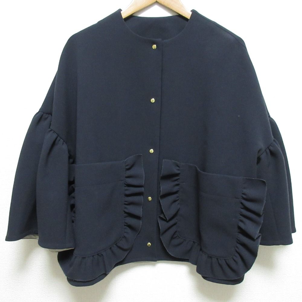 yori ポケットフリルジャケット yoriポケットフリルジャケット