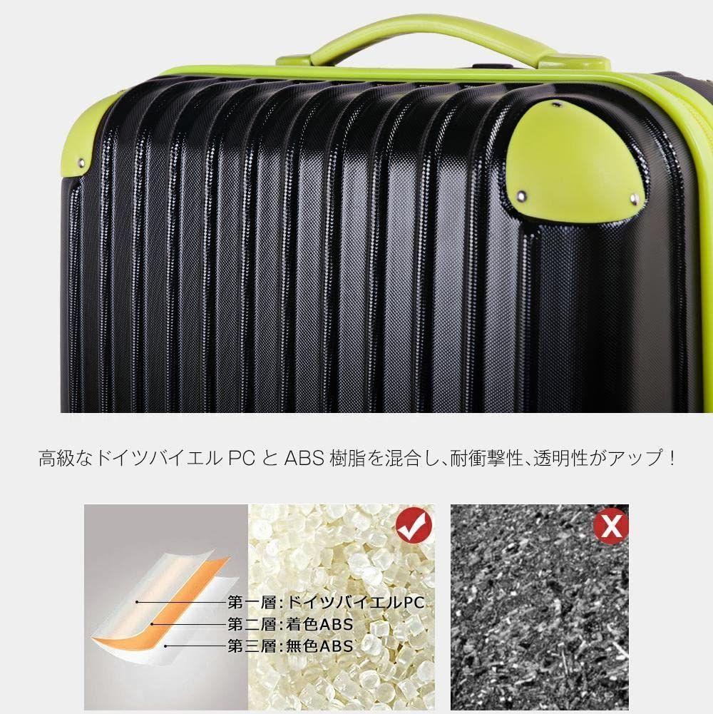 在庫セール】2日 小型 3日 TSAロック搭載 1 キャリーバッグ suitcase