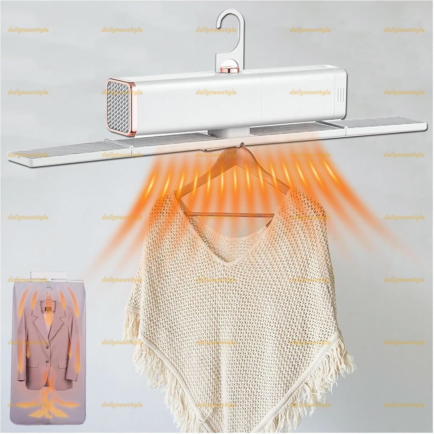 人気推薦◆加熱式衣類乾燥機 ミニ電気衣類乾燥機 7段階加熱設定|最大5kgまで耐えられる アパート 寮 旅行 キャンプ用