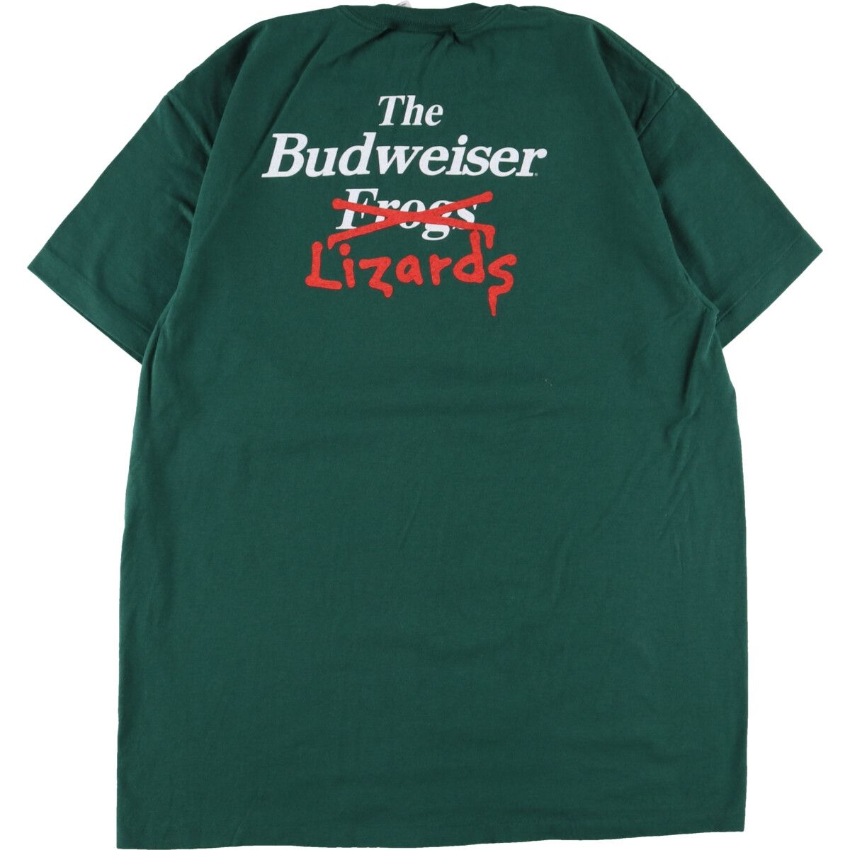 古着 90年代 アンビル anvil BUDWEISER バドワイザー 両面プリント 