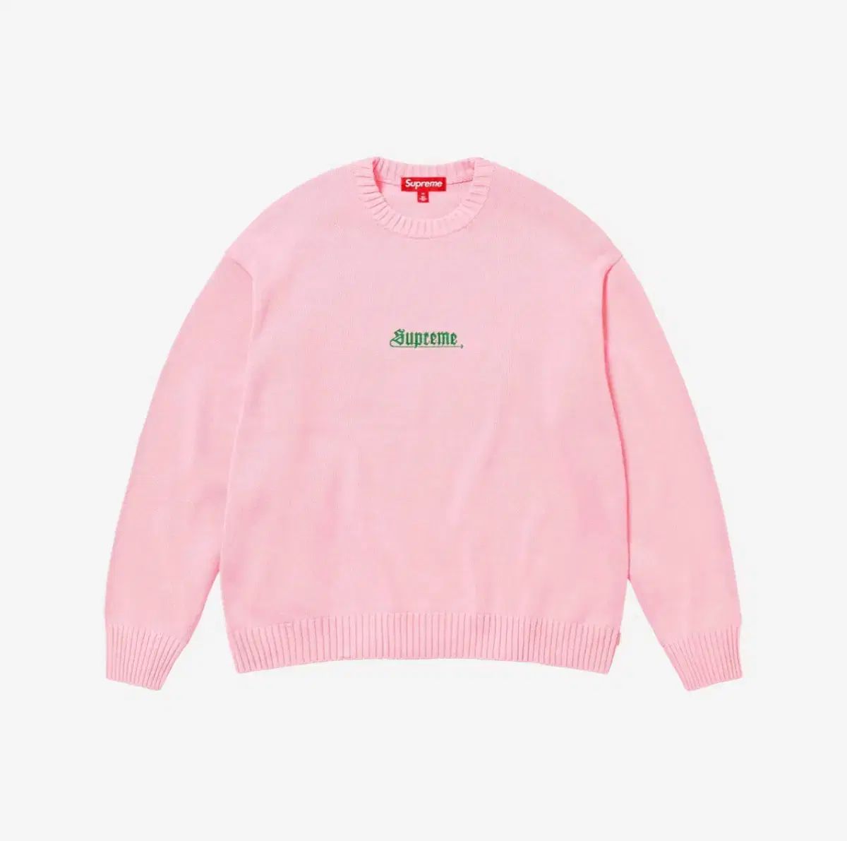 【雷市場（ポンジャン）商品韓国直送】 Supreme(シュプリーム) オールド・イングリッシュ セーター ピンク