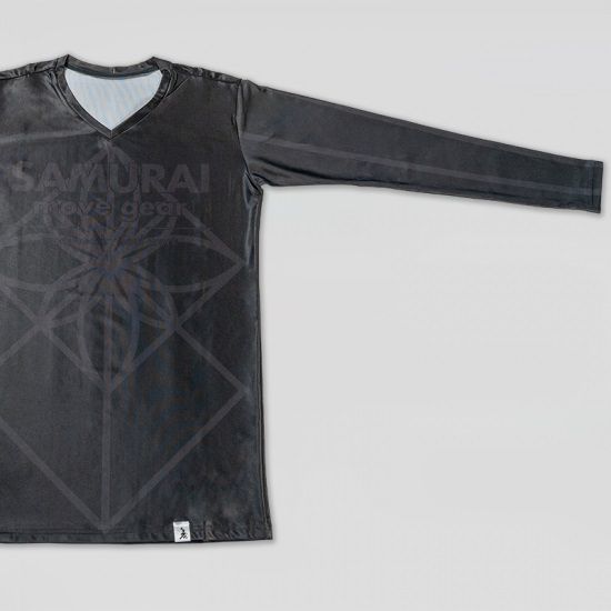 パワーアップスーツ 長袖上下セット [SAMURAIムーブギア] （黒・4L