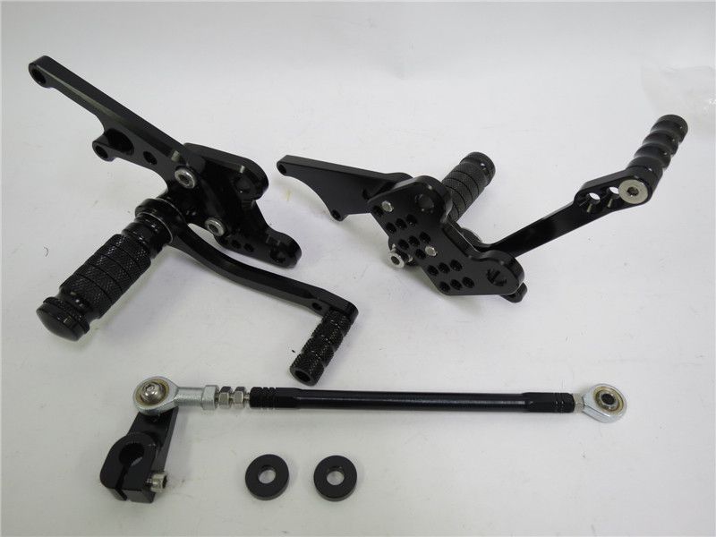 CNC 調整式 ZX-14 ZZR1400 2006-2011 バックステップ 黒