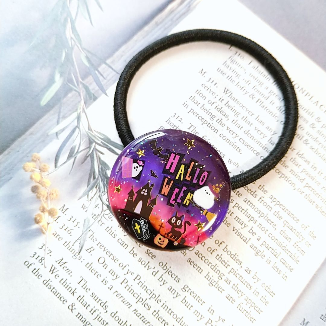 725ハンドメイドレジンヘアゴムポニーフック No.725 ハンドメイド