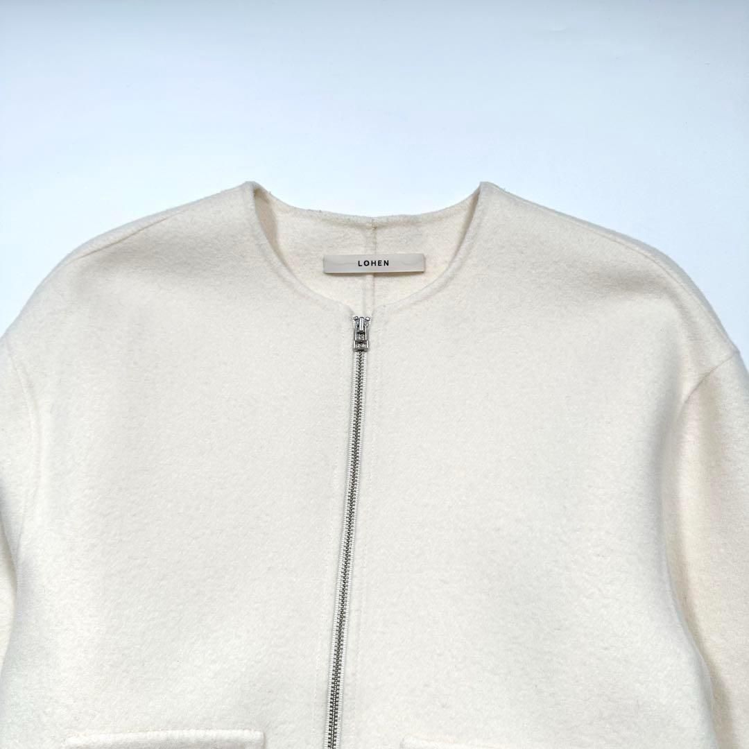 LOHEN ローヘン バックフォルムリバージップブルゾンコート ウール