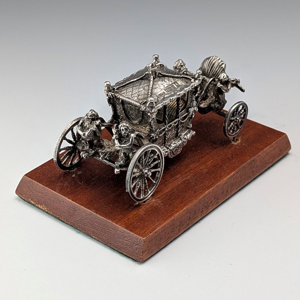 1977年☆英国☆アンティーク/純銀製/ミニチュア/椅子/イギリス/925