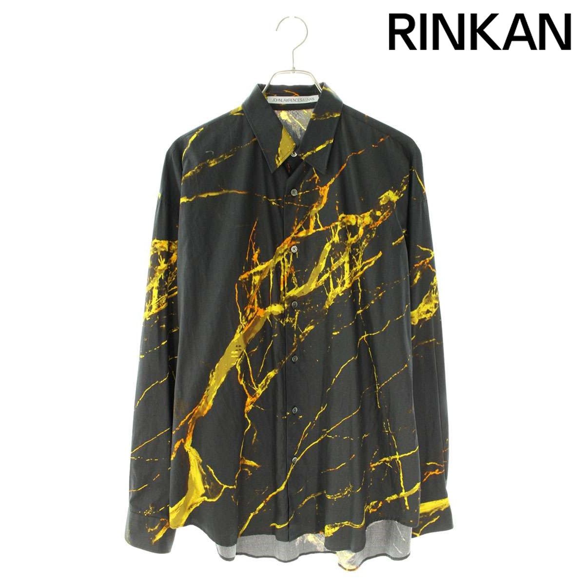 ジョンローレンスサリバン  24SS  ALL OVER PRINT OVERSIZED SHIRT 3A002-0224-22 オールオーバープリント長袖シャツ メンズ 46 【2/27～3/18 タイムセール】