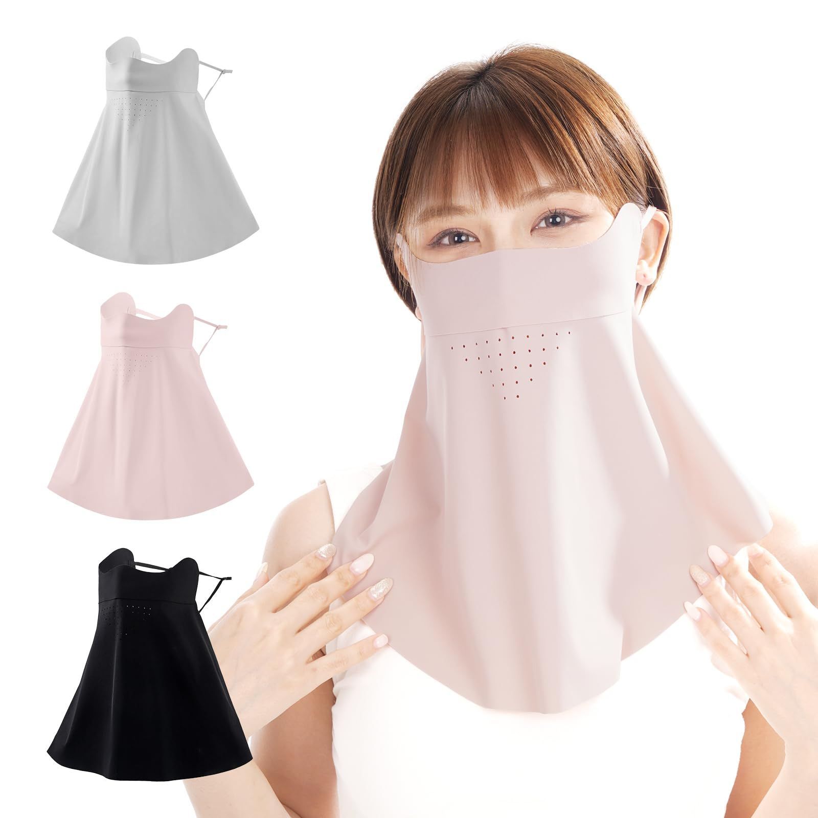 スージークーパー　フェイスマスク 新商品】【接触冷感!! UVカット!! 360度首元をカバー!!】自転車パーツ