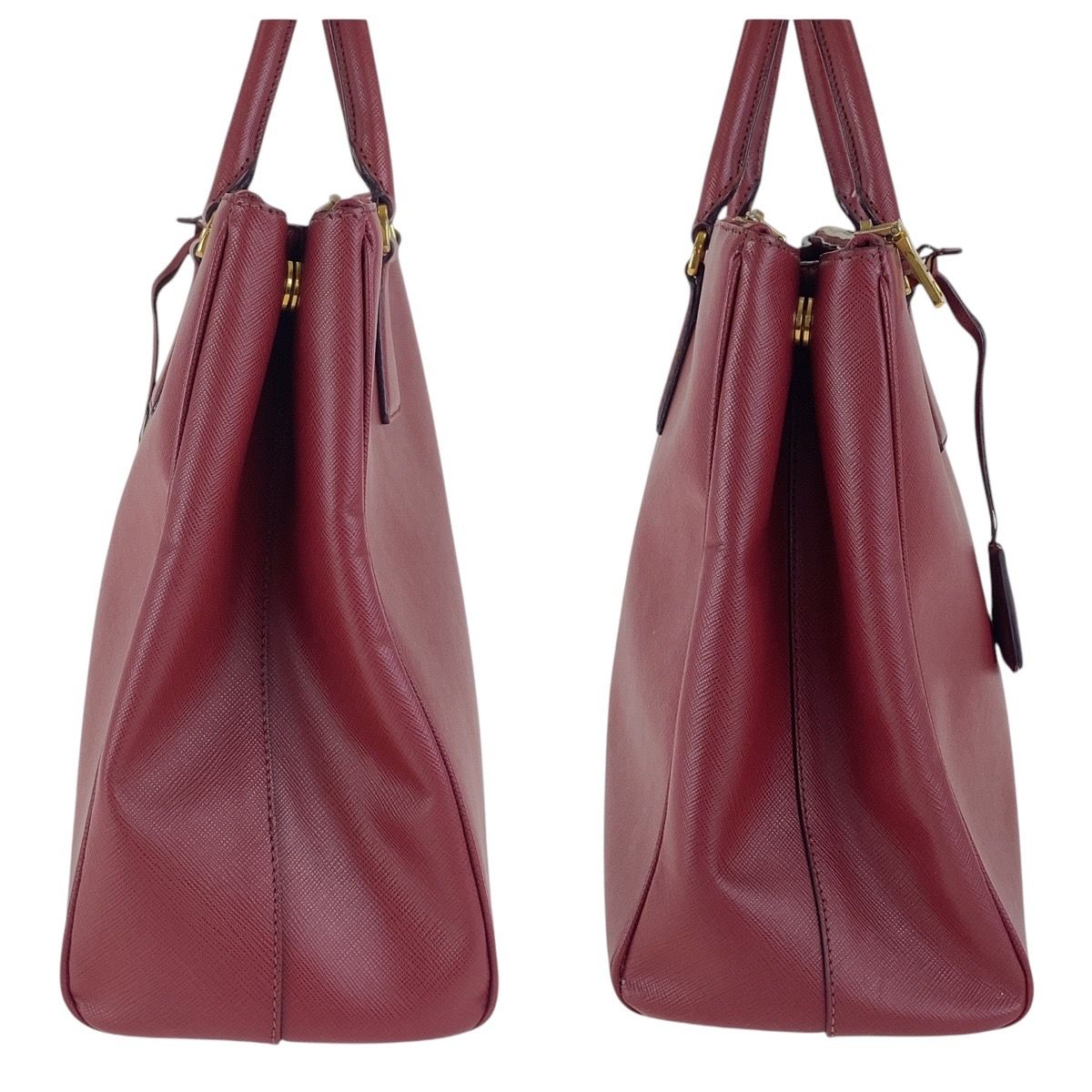 PRADA プラダ ガレリア レッド 赤色 トートバッグ サフィアーノ