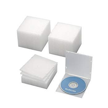 【中古】エレコム CD/DVDスリムPPケース/1枚収納/50パック/クリア 9jupf8b
