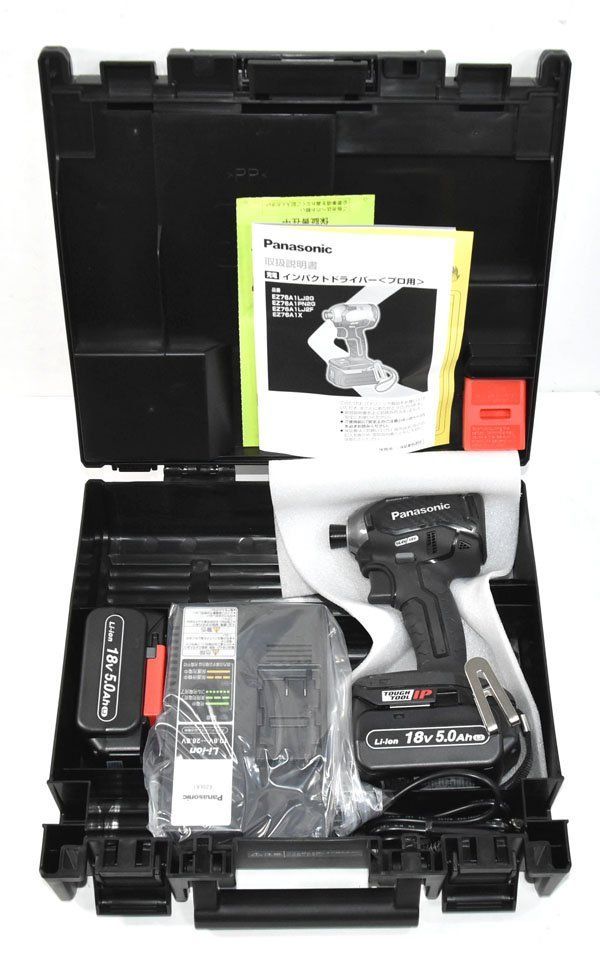 ♥ Panasonic パナソニック EZ76A1LJ2G-B 充電インパクトドライバ ブラック 18V 5.0Ah