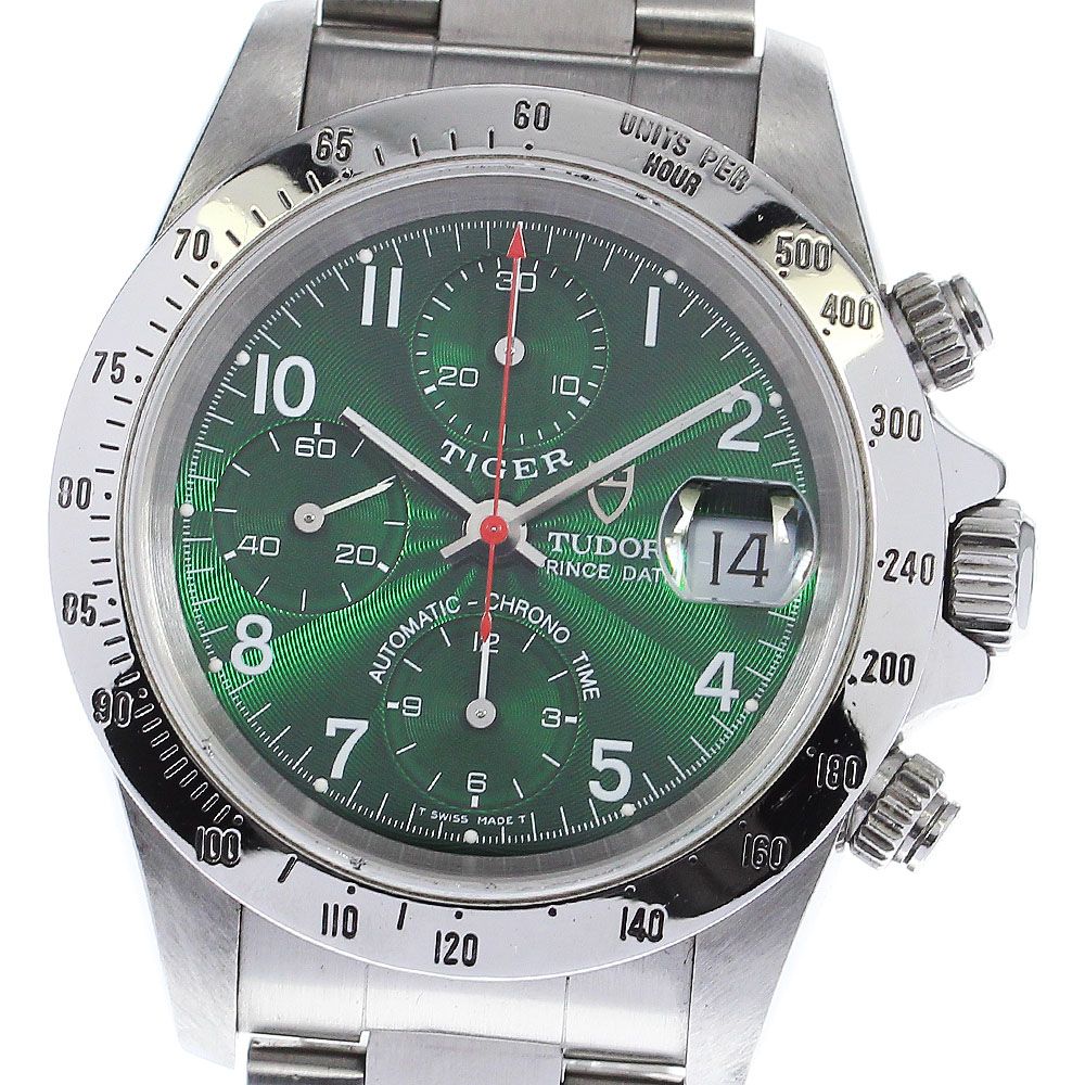 チュードル TUDOR チューダー クロノタイム プリンスデイト クロノグラフ 79260 腕時計 SS 自動巻き ブラック メンズ 中古 ラッピング可 チューダー クロノタイム プリンスデイト 79280 | ブランド時計の買取