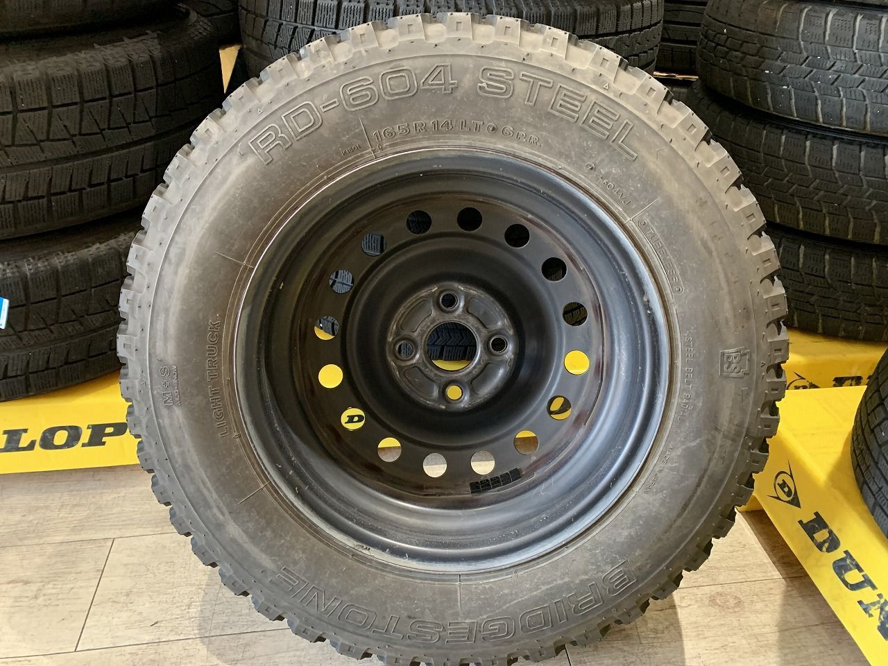 2508001】塗装品 トヨタ ルーミー 純正 スチールホイール 14インチ 5J