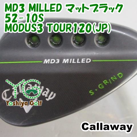 ウェッジ キャロウェイ MD3 MILLED マットブラック 52-10S