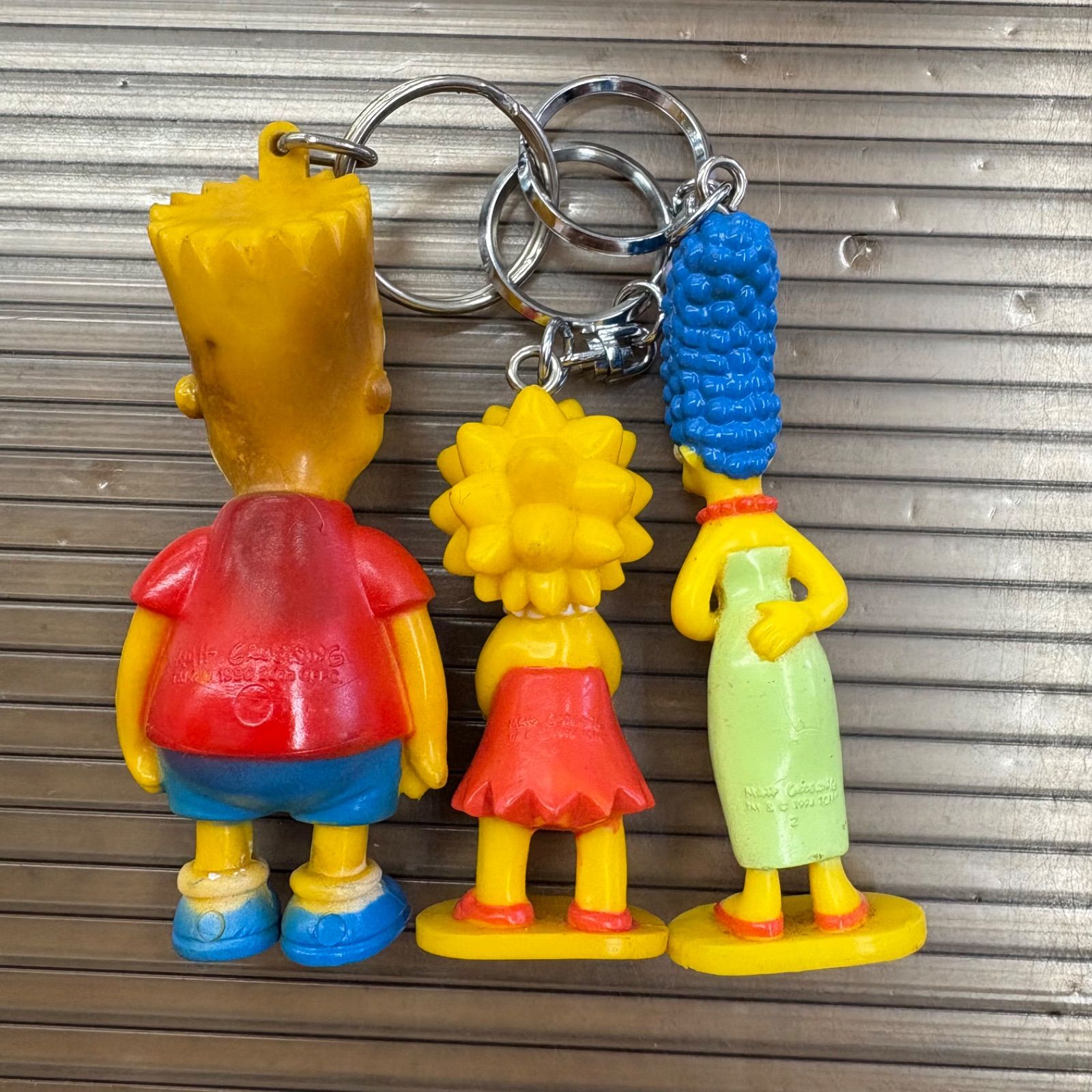 レア☆vintage シンプソンズ 3体 キーホルダー マージ バート リサ