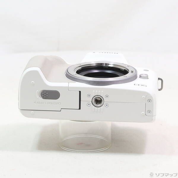 中古品〕 EOS Kiss M2 ダブルズームキット ホワイト【269