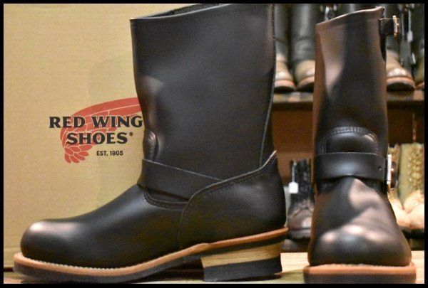 8.5EE ♥ 17年 レッドウィング 2268 エンジニア 黒 ブラッククローム スチールトゥ ブーツ redwing HOPESMORE FJ171