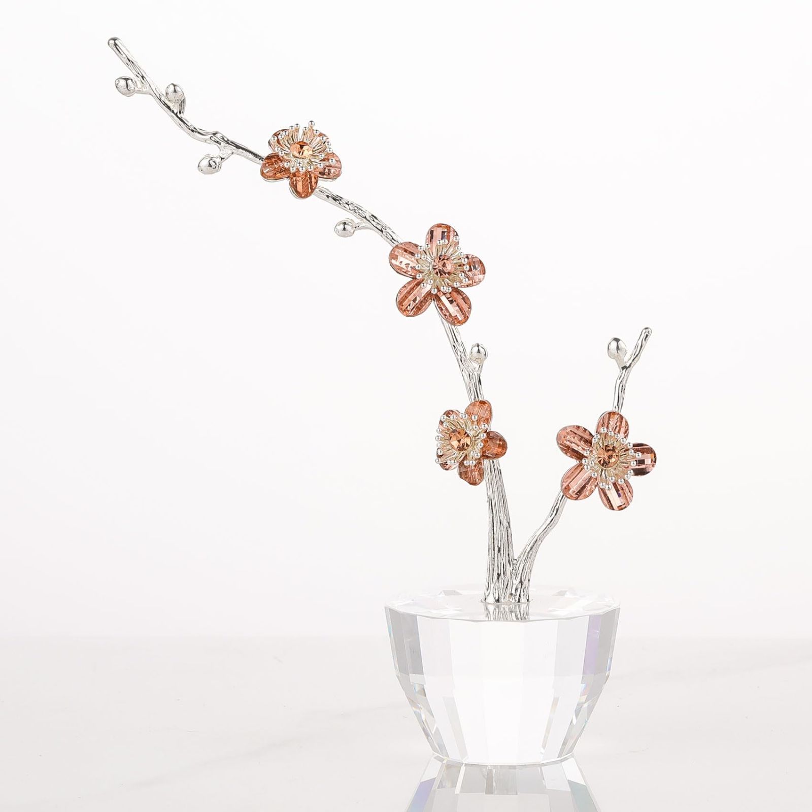 御祝い 喜寿 還暦祝い 枯れない花 敬老の日 女性 - プレゼント おばあちゃん インテリア ゴールド 置物 造花 クリスタルフラワー Kertari