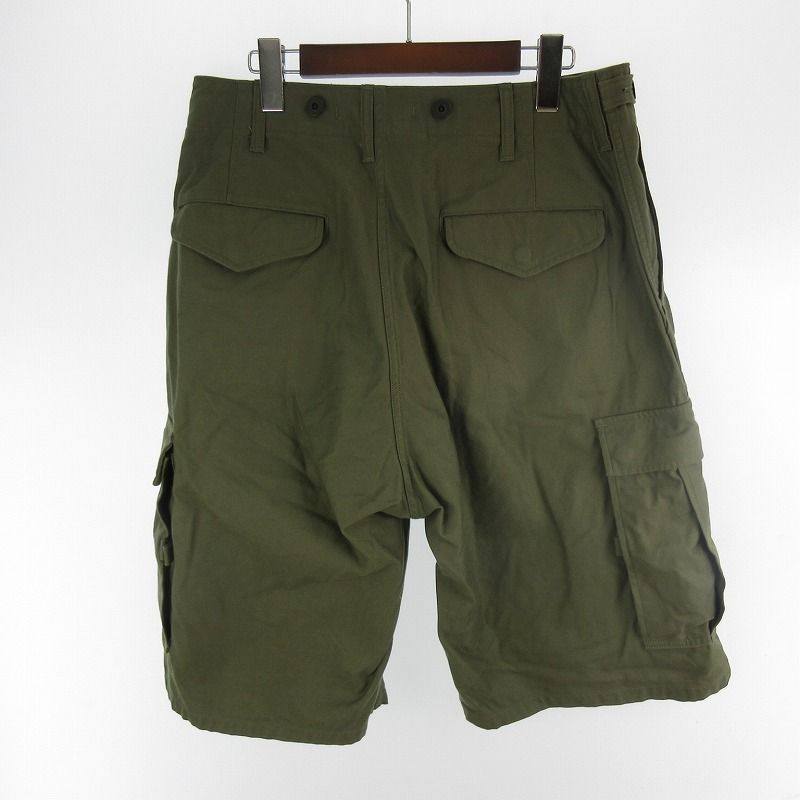 ナイジェルケーボン NIGEL CABOURN 25 SS ARMY CARGO SHORT 8050-00-51012 アーミー カーゴ ショーツ ショートパンツ ハーフ グリーン 32 ボトムス