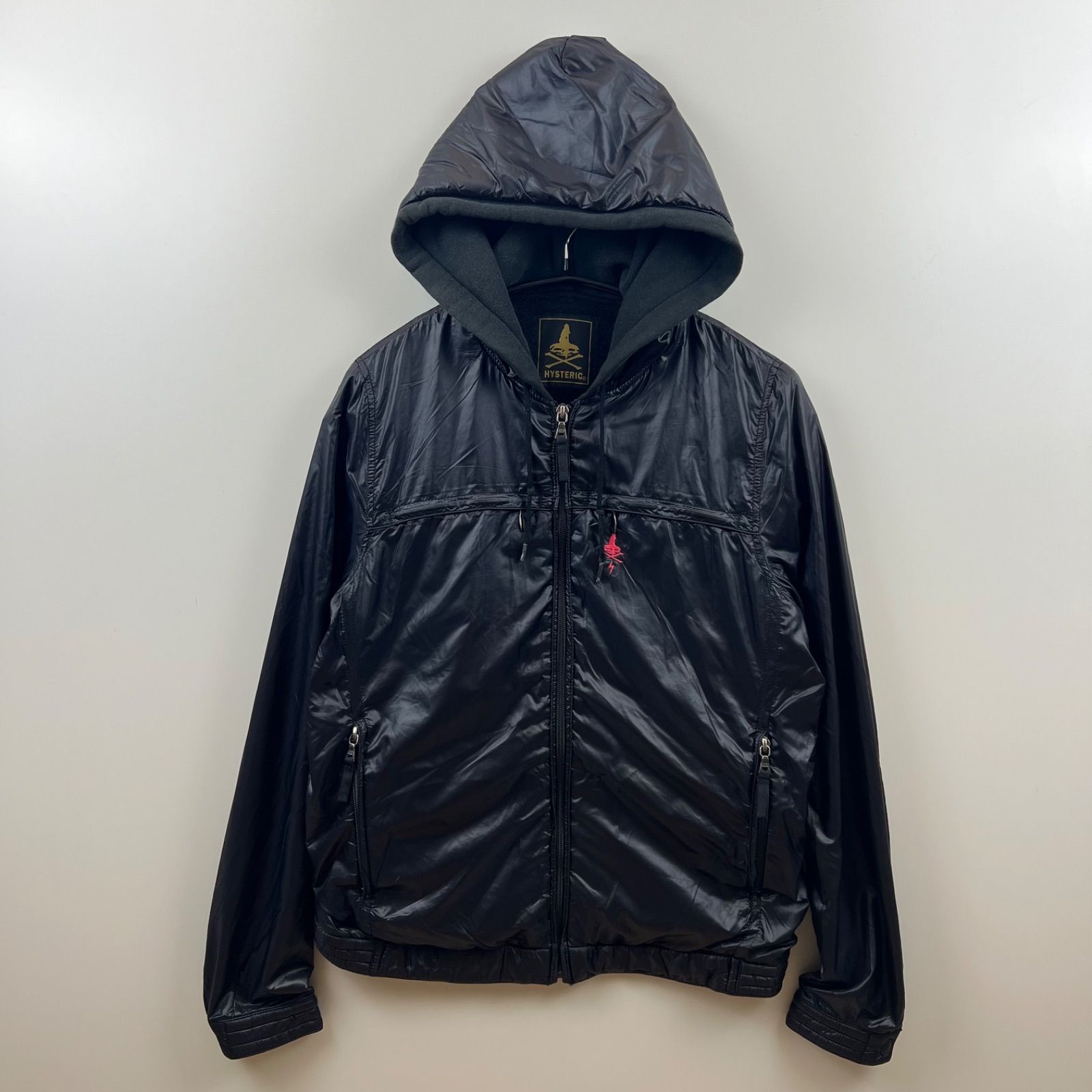 HYSTERIC GLAMOUR未使用アウター HYSTERIC GLAMOUR skull point nylon hoodie jacket S 0203AB04