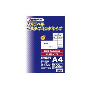 (業務用20セット) ジョインテックス OAマルチラベルA 12面100枚 A1