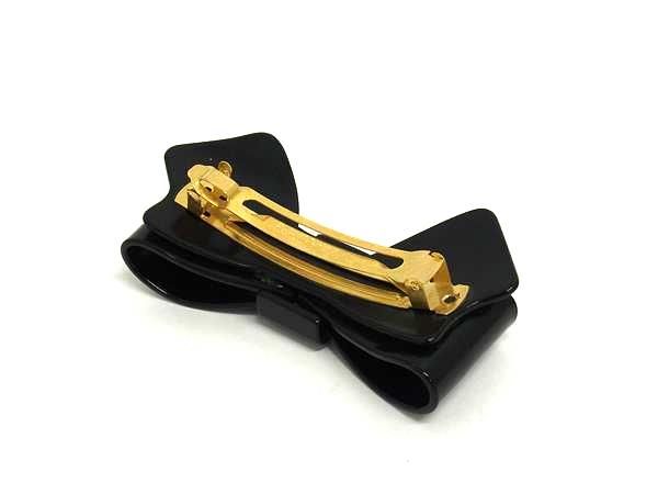 □美品□ NINA RICCI ニナリッチ リボンモチーフ バレッタ ヘア