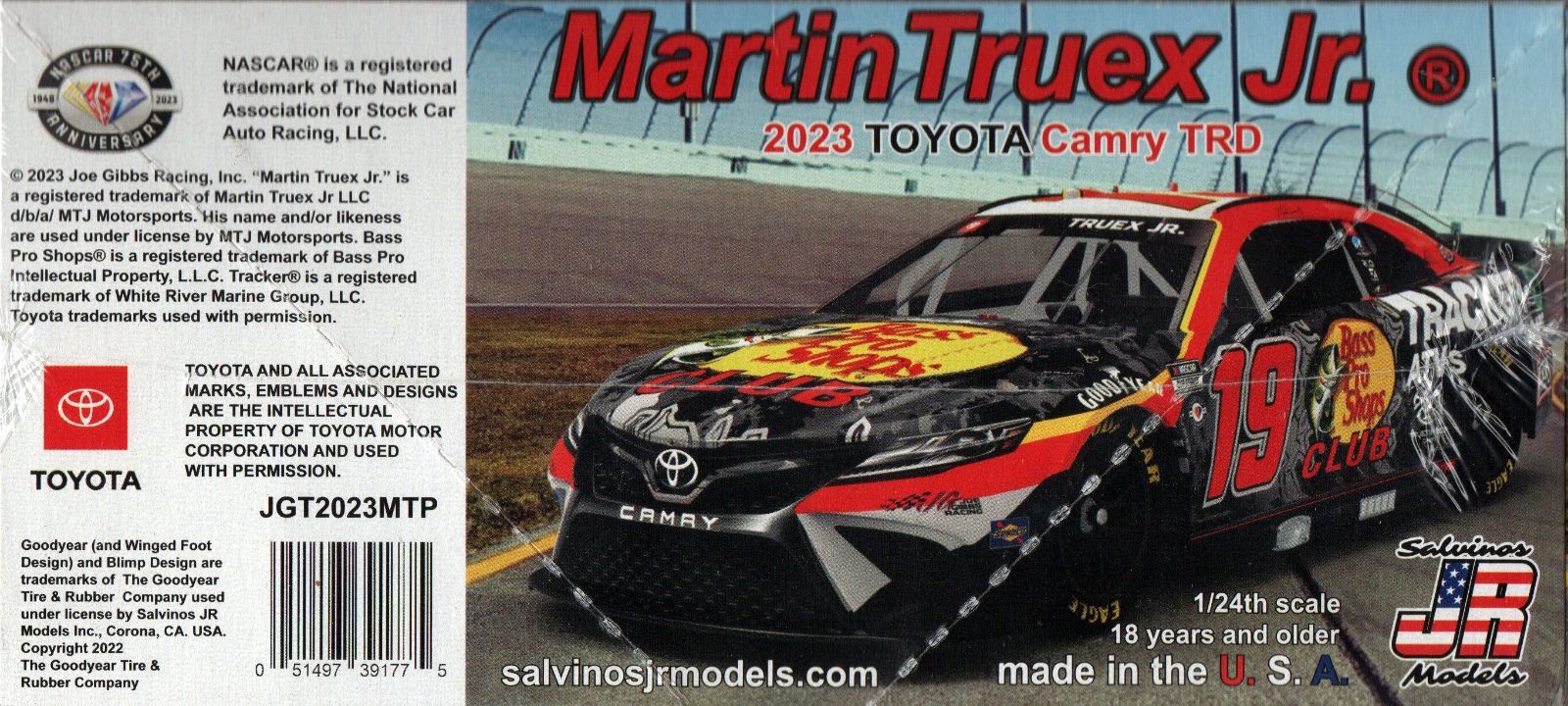 公式 マーティン・トゥーレックスJr. 2023 NASCAR トヨタ カムリ TRD その他