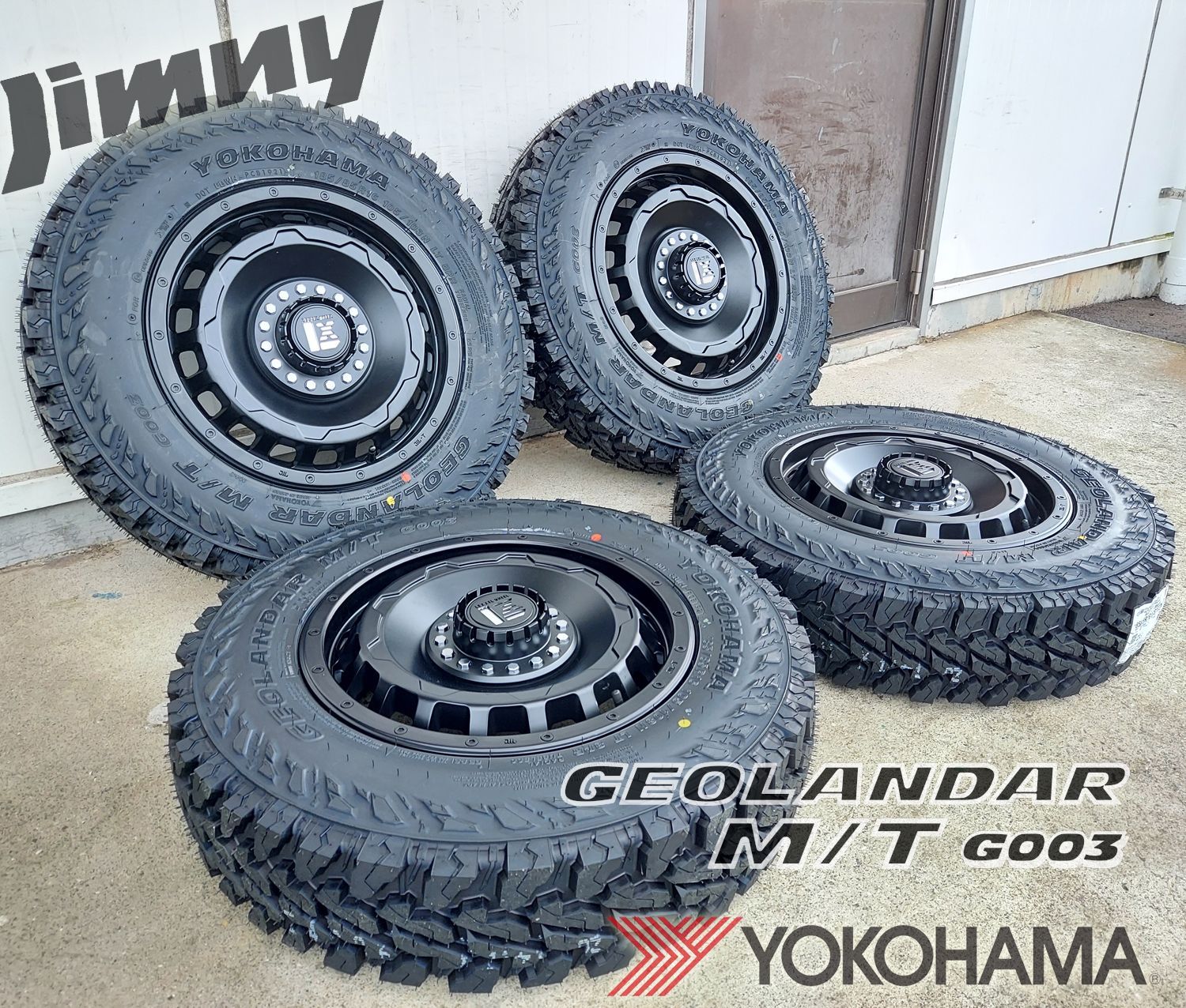 ヨコハマ ジオランダー MT G003 16インチ 5.5J +20 タイヤ ホイール 4本セット JB64 JA11 JA12 JA22 JB23  ジムニー 175/80R16 185/85R16 195R16 LEXXEL レクセル SwaGGer - メルカリ