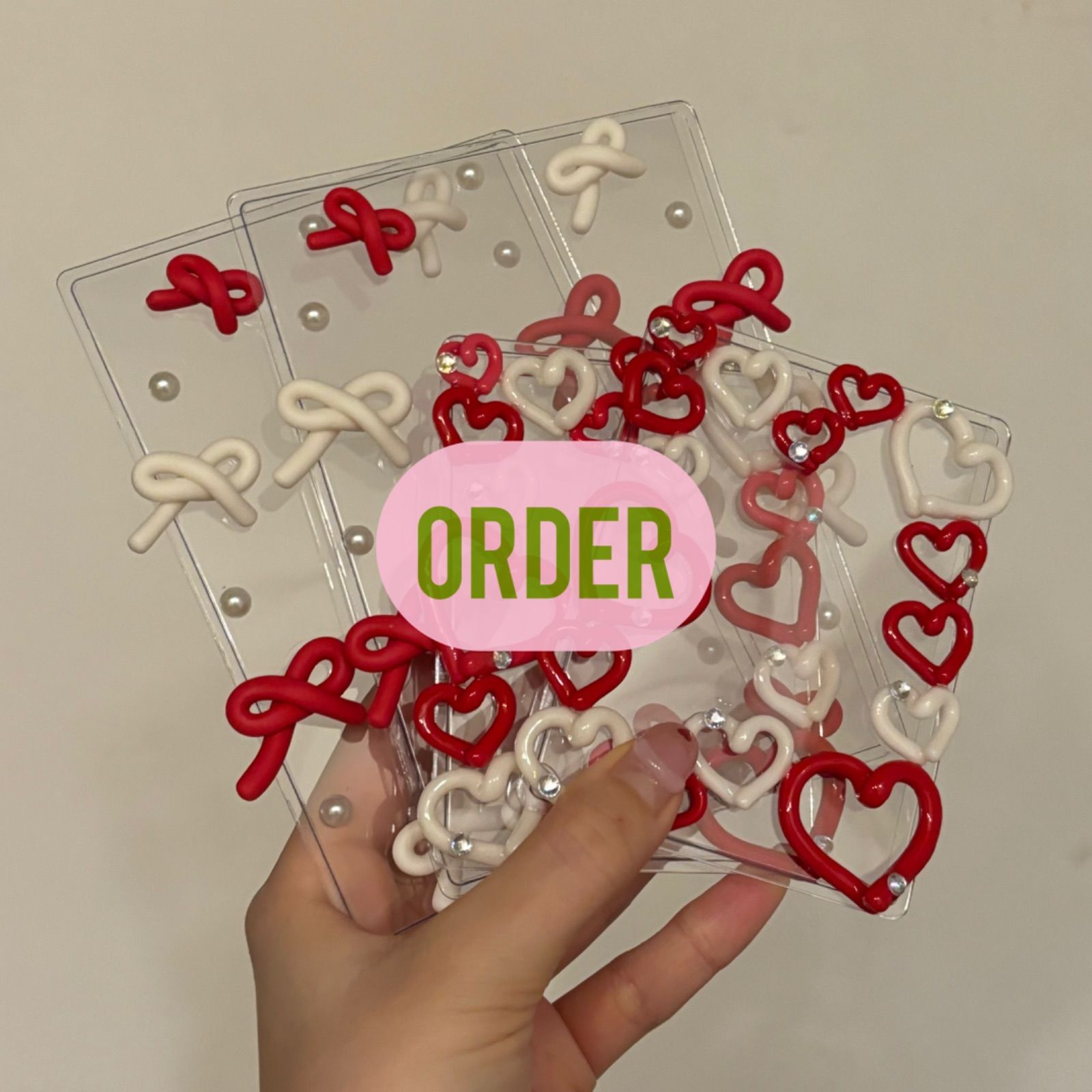 orderNo.446   赤カラーオーダー4枚