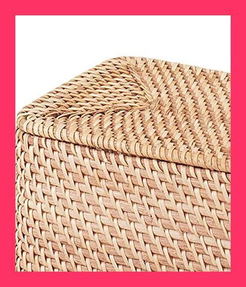 スタッフおすすめ！】無印良品 重なるラタン長方形ボックス