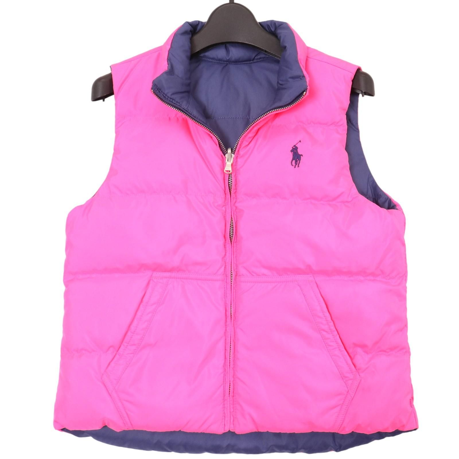 美品＊ラルフローレン リバーシブルダウンベスト 150 キッズ - メルカリ 