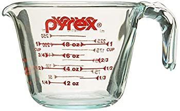 Pyrex Prepware 1-Cup Measuring Cup Clear with Red Measurements by Pyrex