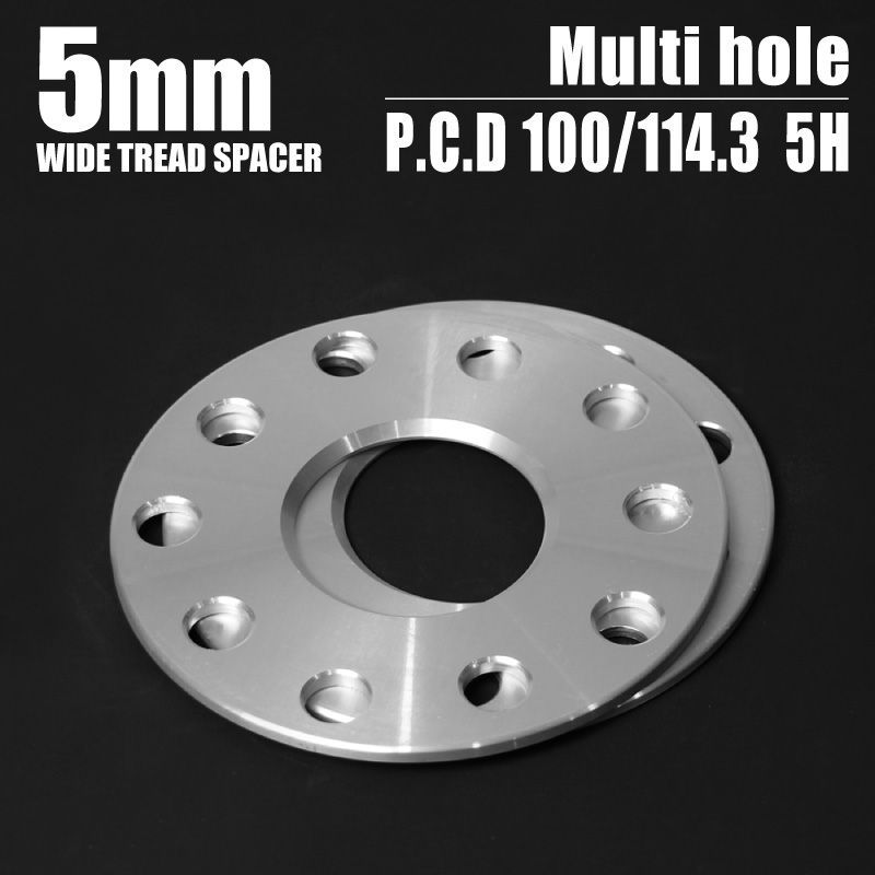 ワイドトレッドスペーサー 5mm 100/114.3&times;5H【T-05】 マルチホール