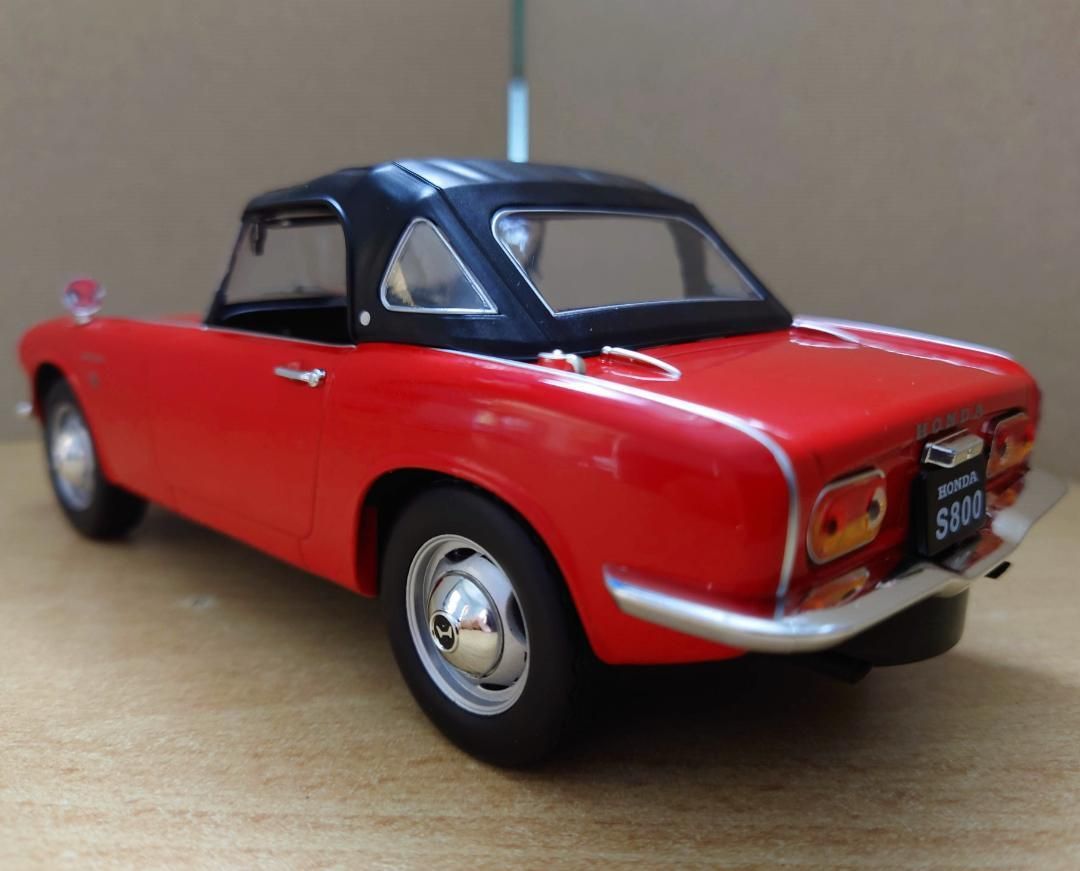 1/18ホンダS800 幌付 レッド FIRST製 ダイキャスト製ミニカー