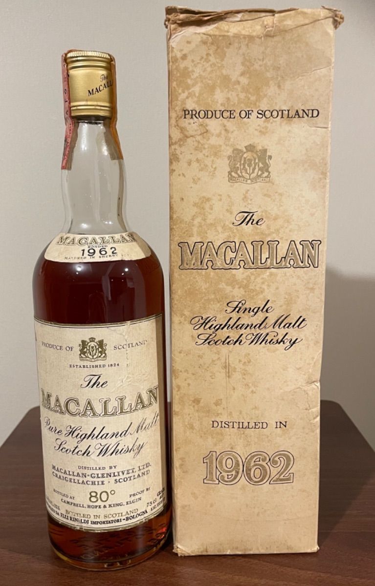 マッカラン 1962 80プルーフMacallan 1962 Campbell, Hope and King 80 Proof